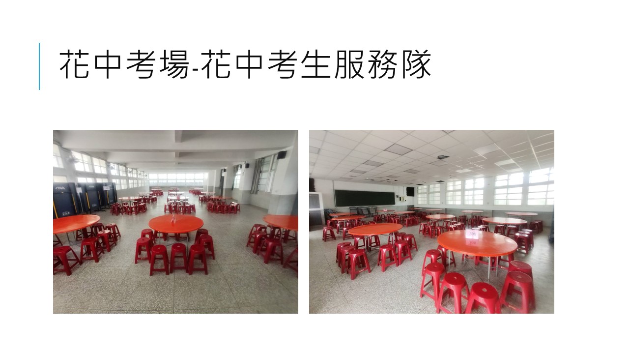 花中考場-花中考生服務隊示意圖照片2